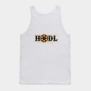 Hodl Bitcoin 6 Shooter Black Text Tank Top